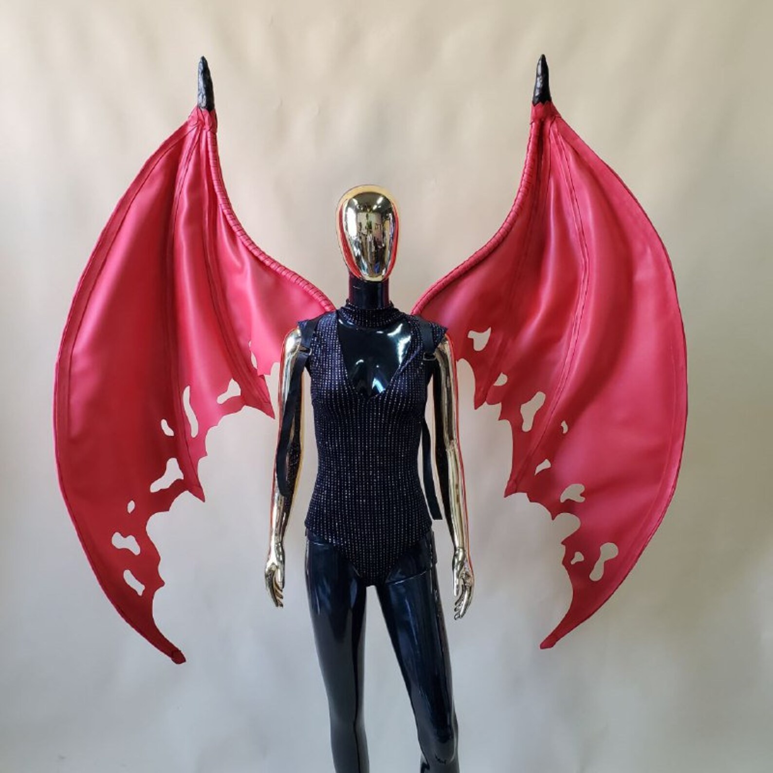 Red Devil Wings Costume Bat Wings Costume Wings Halloween Etsy