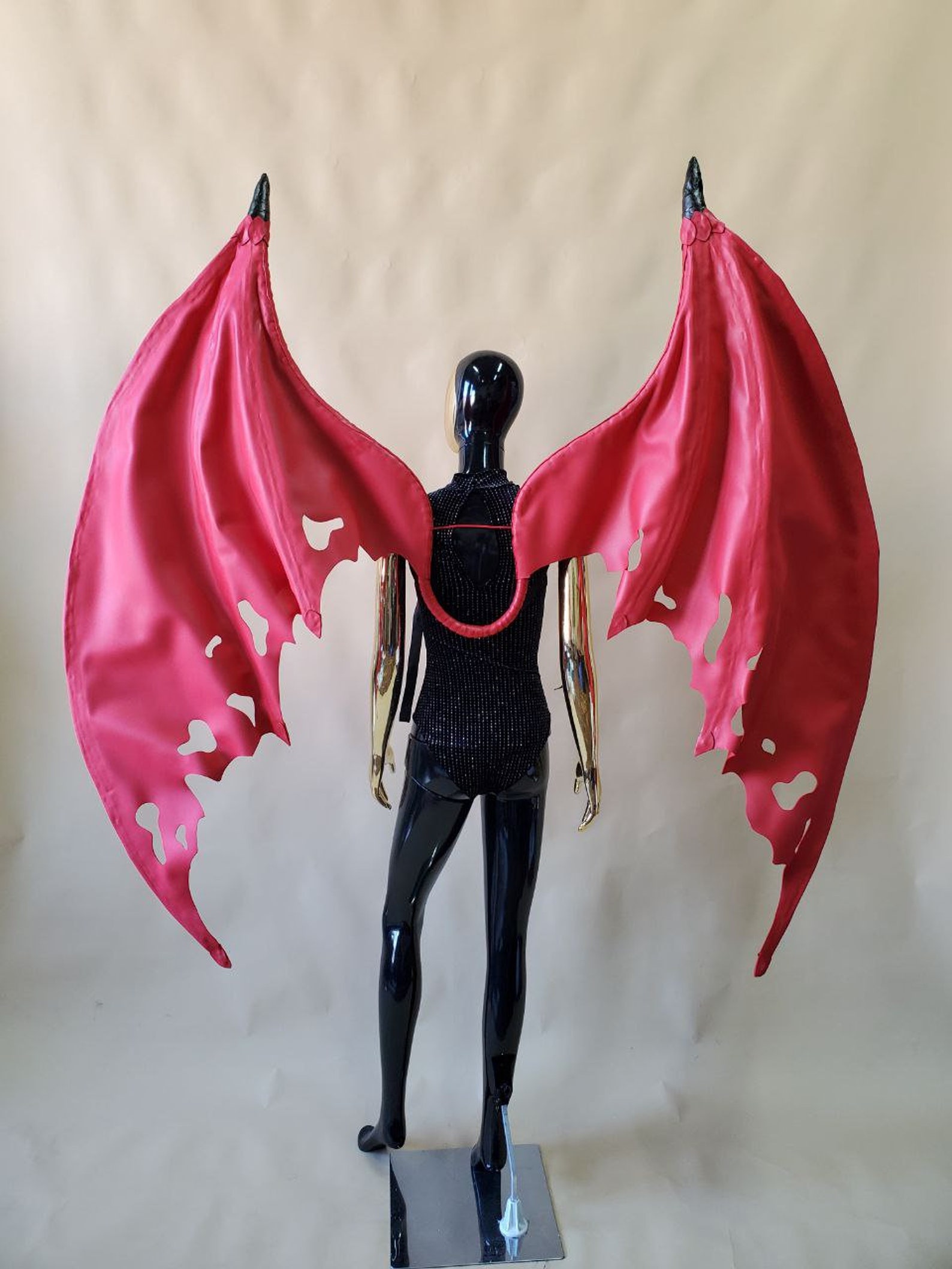 Red Devil Wings Costume Bat Wings Costume Wings Halloween Etsy