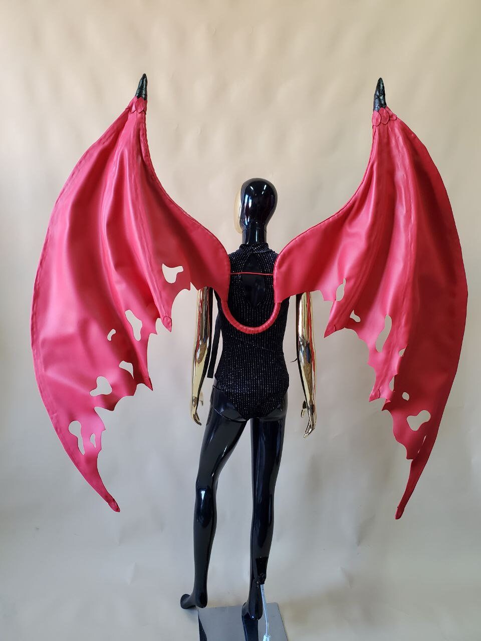 Red Devil Wings Costume Bat Wings Costume Wings Halloween Etsy