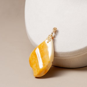 Huge Baltic Amber Pendant, Athentic & Unique amber, Butterscotch Baltic Amber Jewelry, Genuine One of The Kind Amber Article