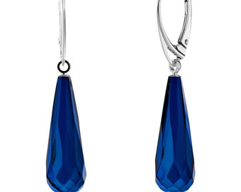 Blue amber earrings best sale