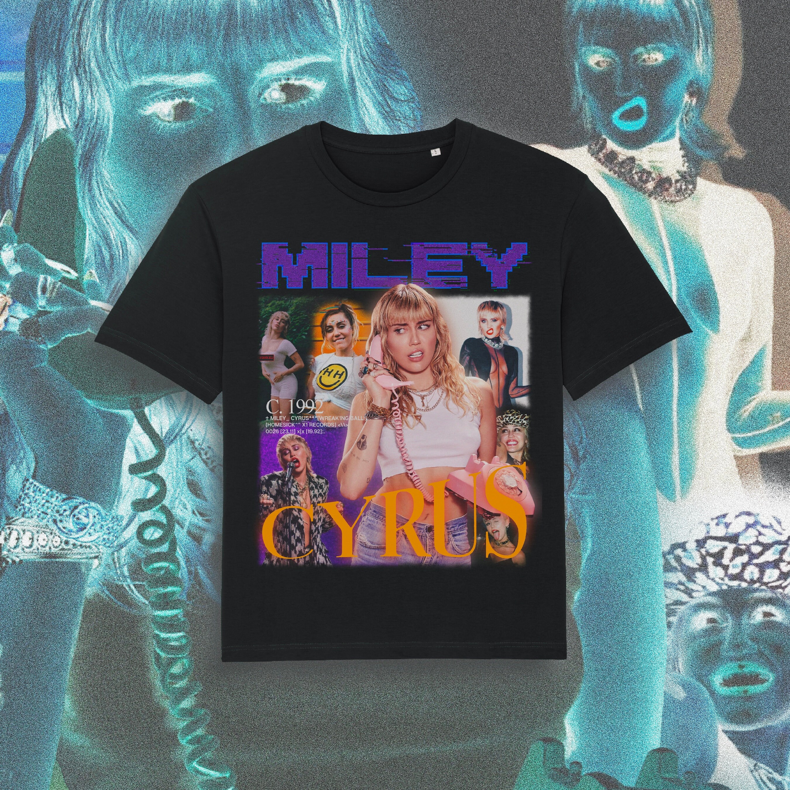 miley cyrus t shirt etsy