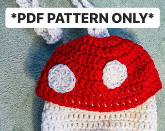 mushroom purse crochet