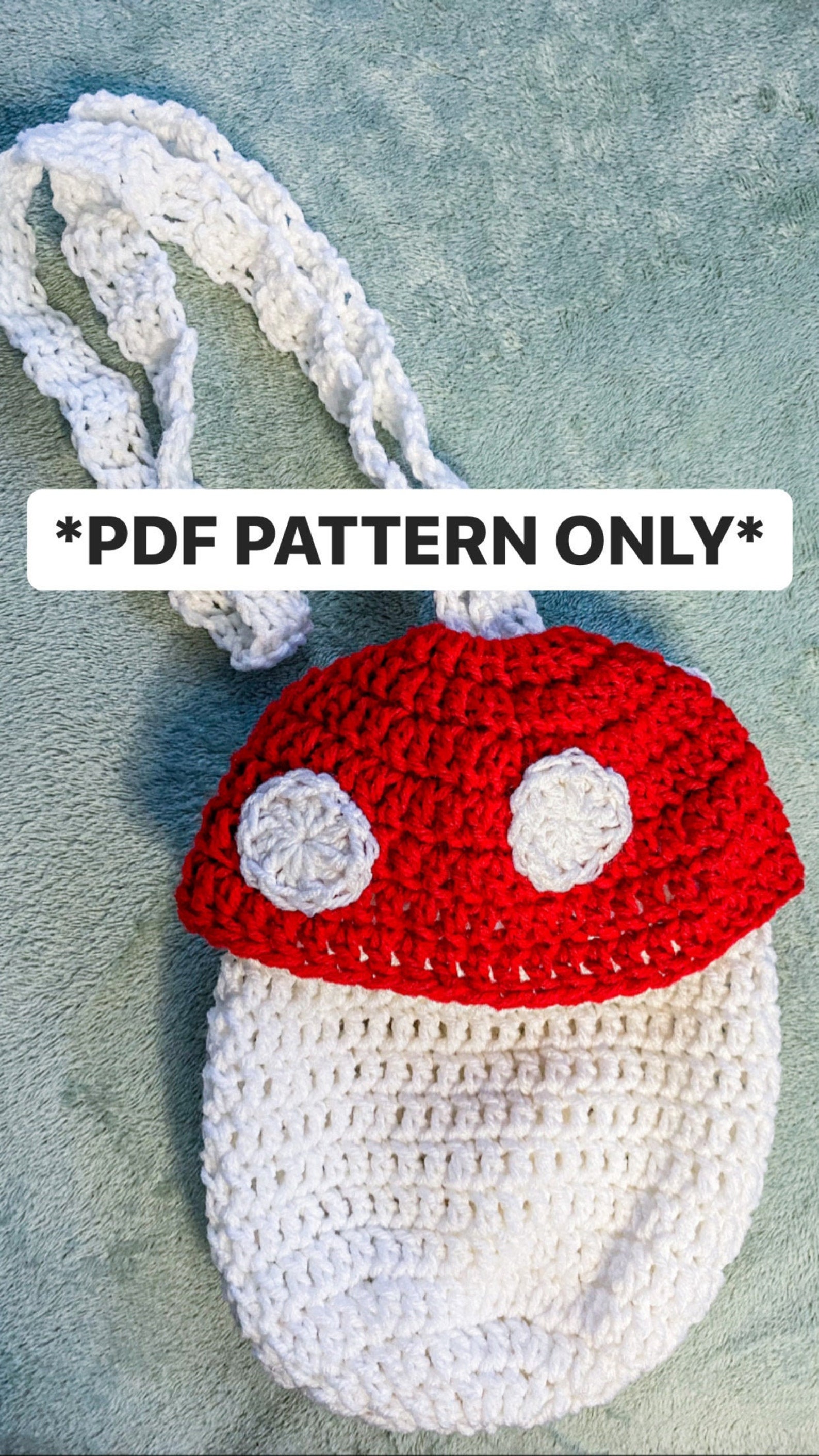 DIGITAL PATTERN Crochet Mushroom Bag Etsy