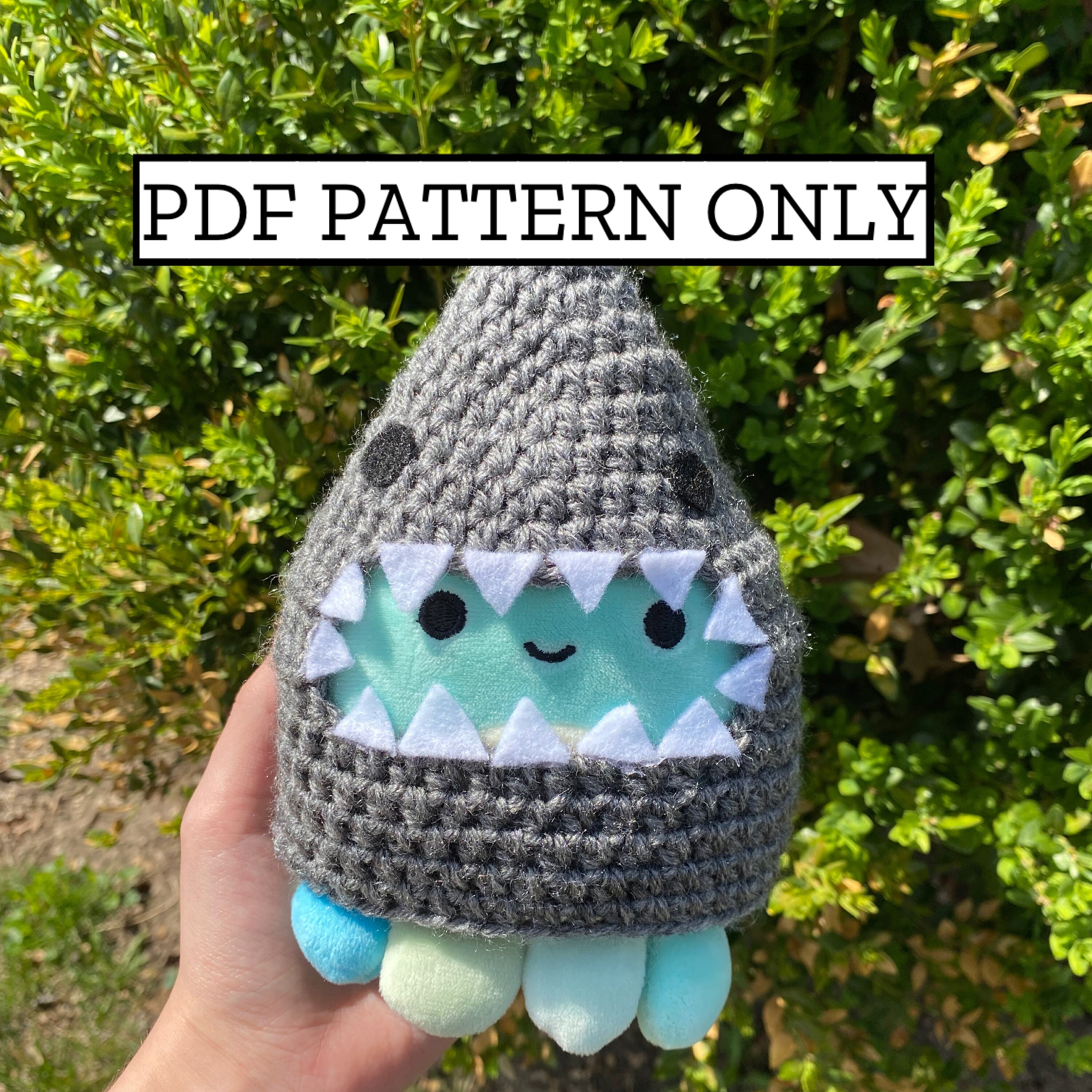 DIGITAL PATTERN Crochet squishmallow shark costume Etsy