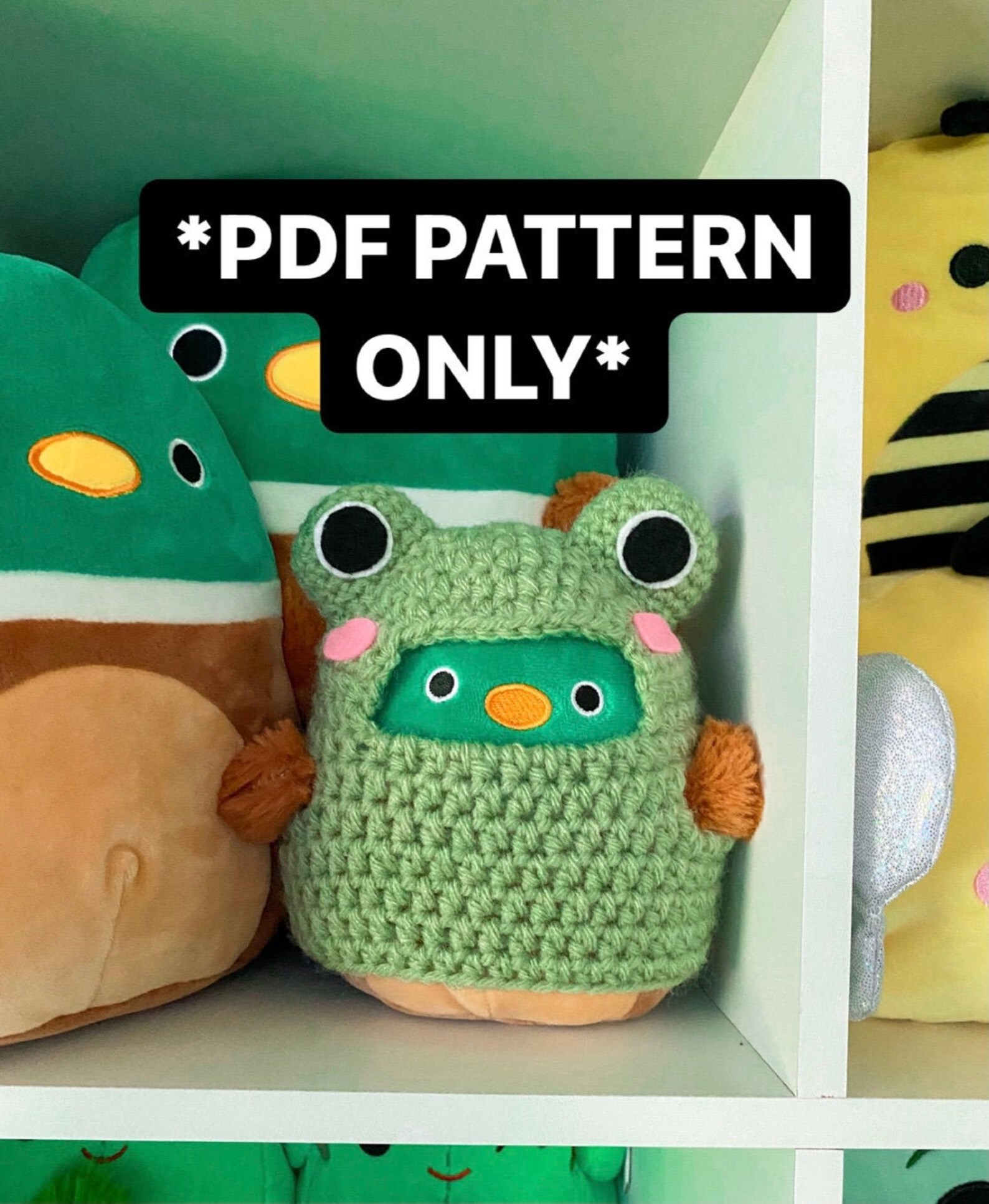 DIGITAL PATTERN Crochet squishmallow frog costume pattern Etsy