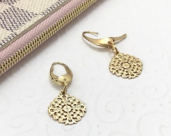 Timeless - Gold plated Sterling silver earrings