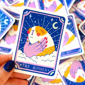 Guinea Pig Tarot Card Sticker | Decoration | Bullet Journal | Piggy | Cage