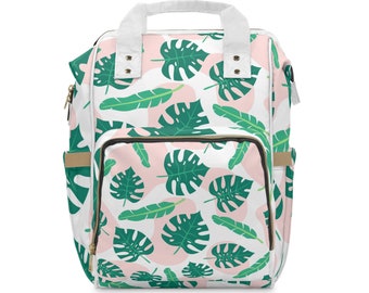 Multifunctional Diaper Bag Backpack, Mom to Be Gift Bag, Nappy Bag, Tropical Diaper Bag Gift, Baby Shower Gift, Diaper Bag, New Mom Gift Bag