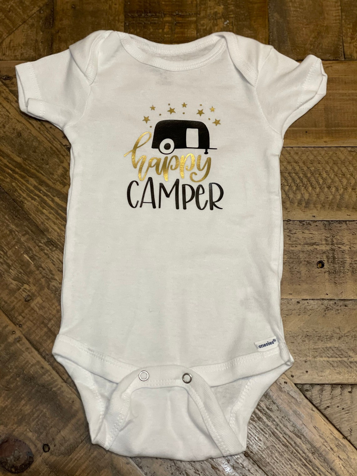 Happy Camper Onesie® Baby Camping Outfit Cute Baby Onesie® Etsy