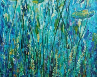 Lily Pad Painting - Etsy