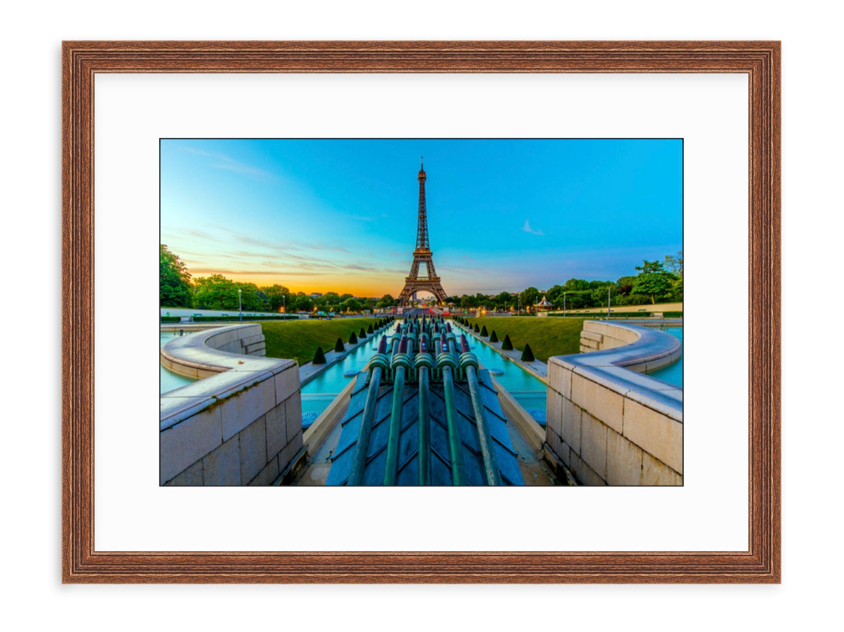 Eiffel Tower at sunrise Framed Photo Print, Paris, France from ...
