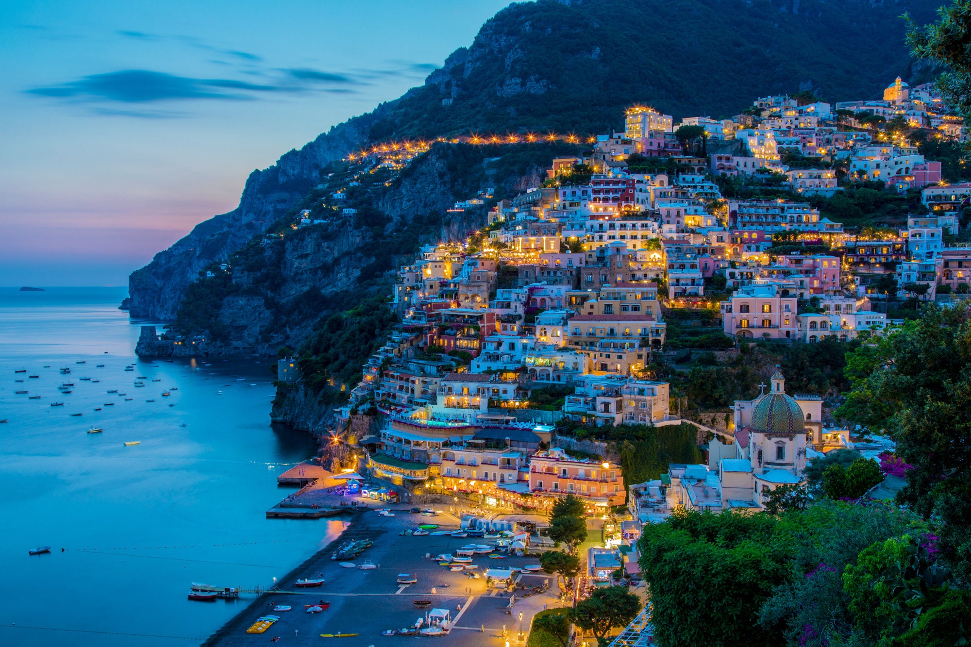 Positano, Italy (Sunset)