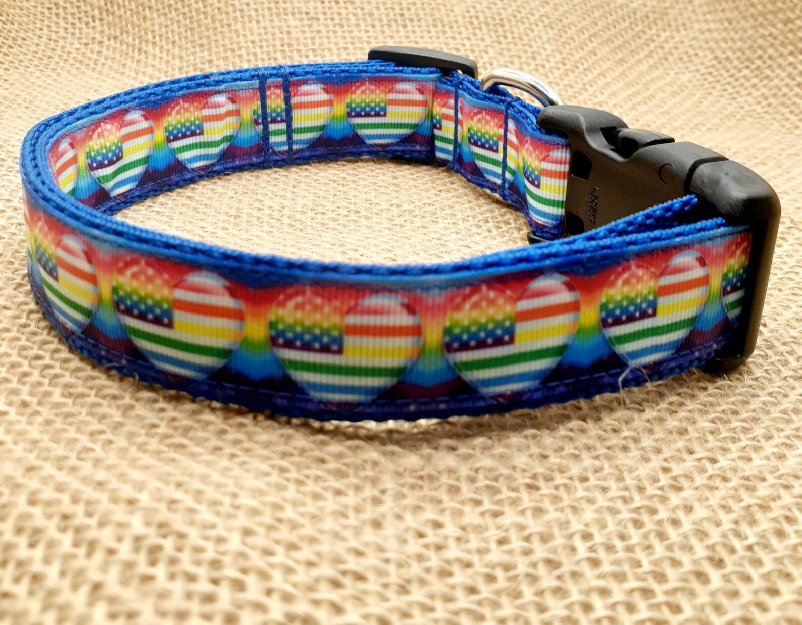 The Proud American Flag Dog Collar Pride Dog Collar & Leash Etsy UK