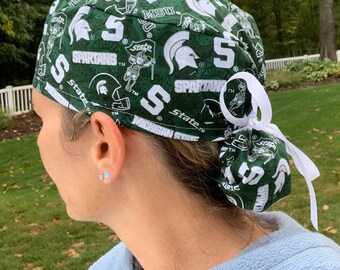 Msu Scrub Cap - Etsy