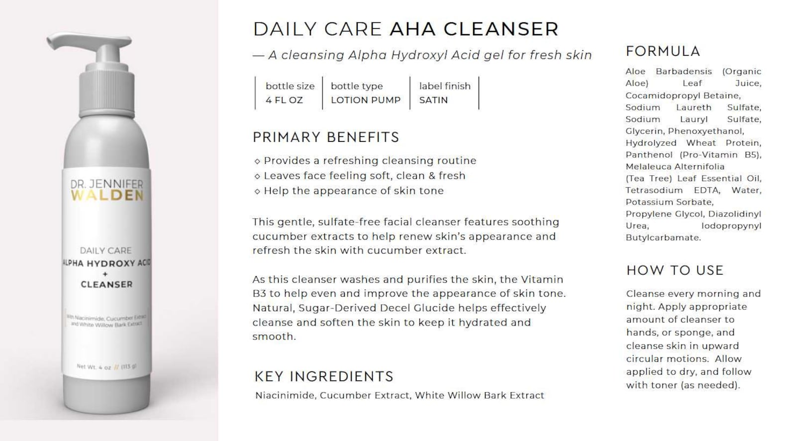 Alpha Hydroxy Acid Exfoliating Cleanser Etsy