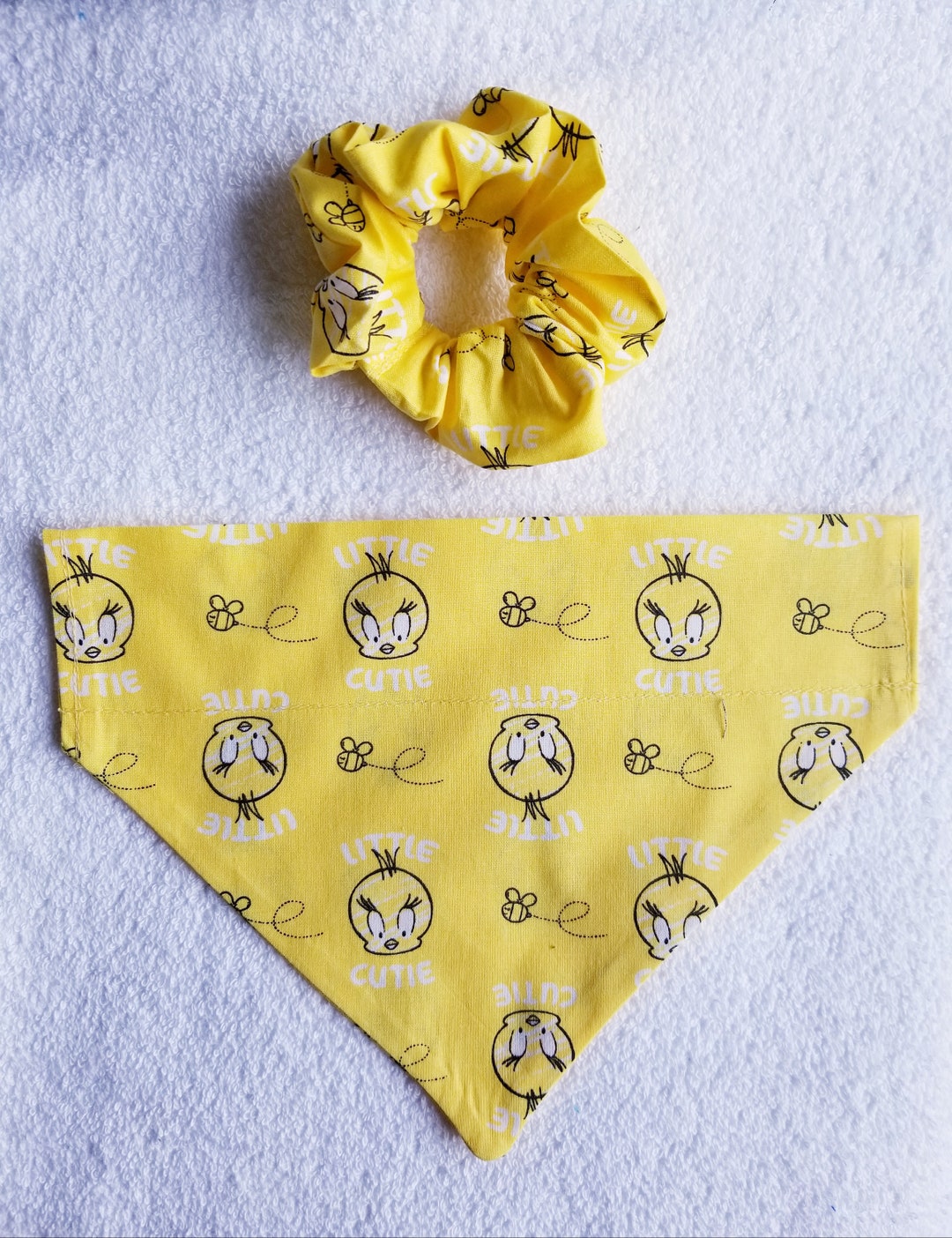 Tweety Bird Dog and Cat Bandana With Optional Personalization Etsy
