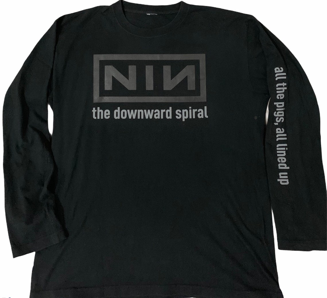 Vintage Nine Inch Nails The Downward Spiral Longsleeve shirt Etsy