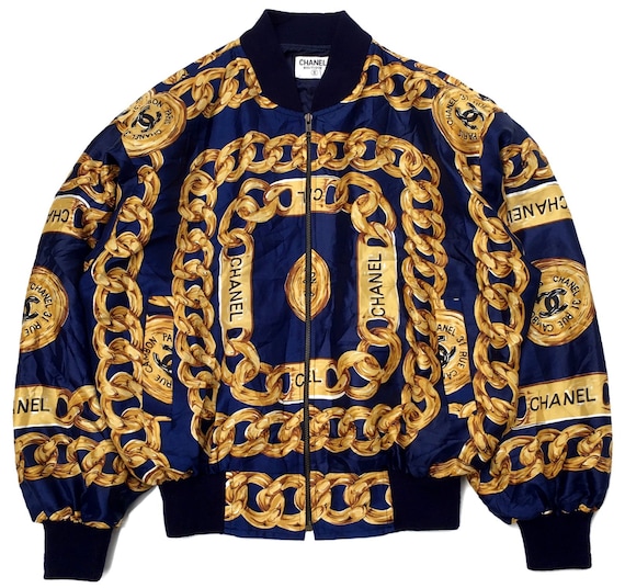 Vintage Chanel Bomber Silk Jacket