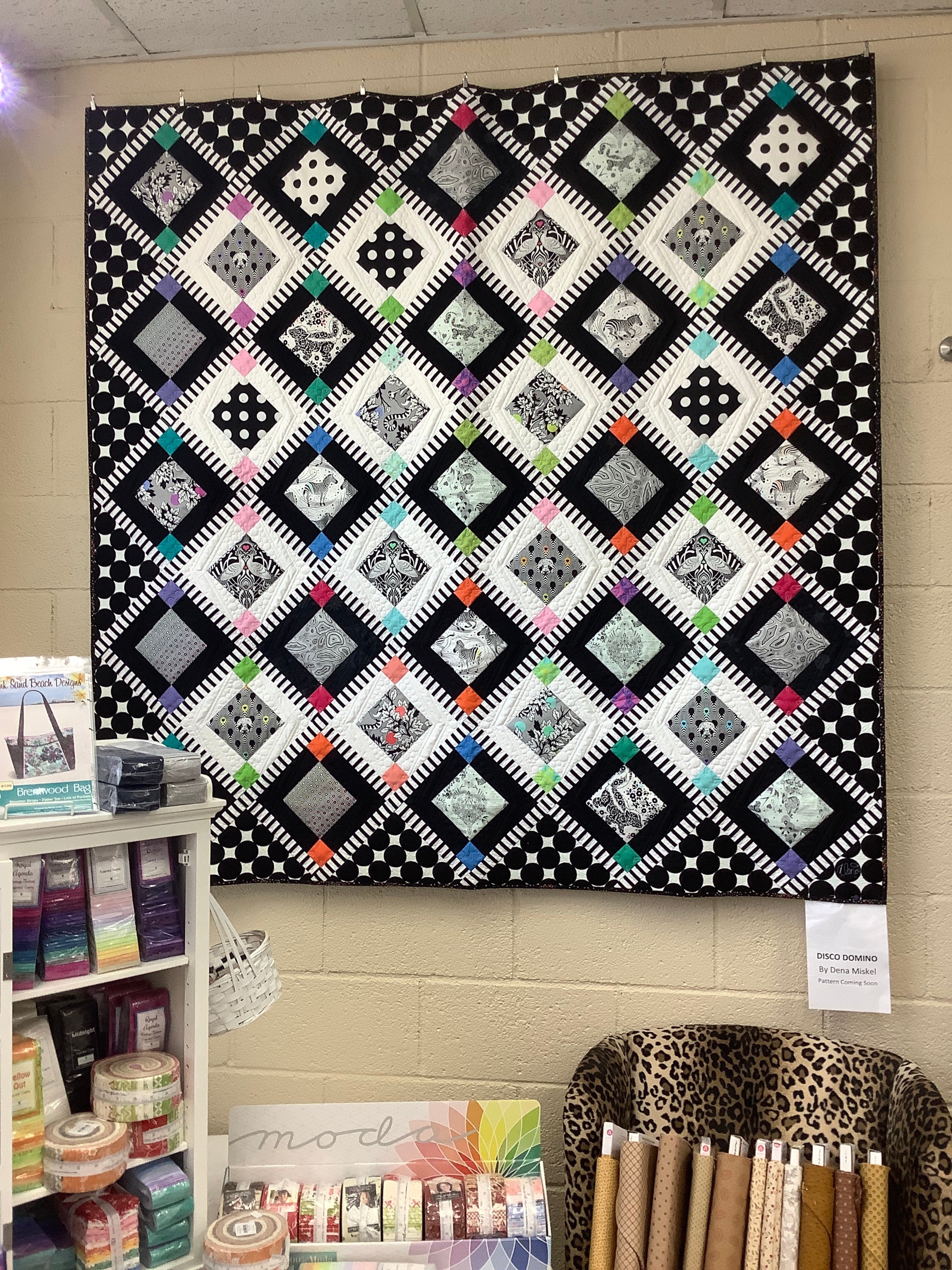 Disco Domino modern Quilt Pattern featuring Linework and True Etsy