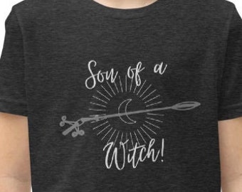 Son of A Witch Youth Volva Norse Pagan Short Sleeve T-Shirt