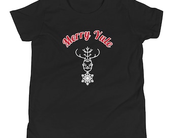 Merry Yule Kids Shirt Pagan Heathen Asatru Holiday