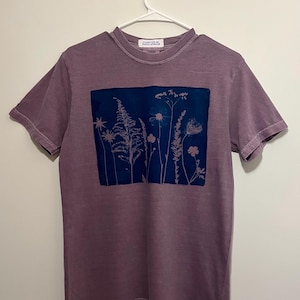 Wildflower Cyanotype TShirt Size Small