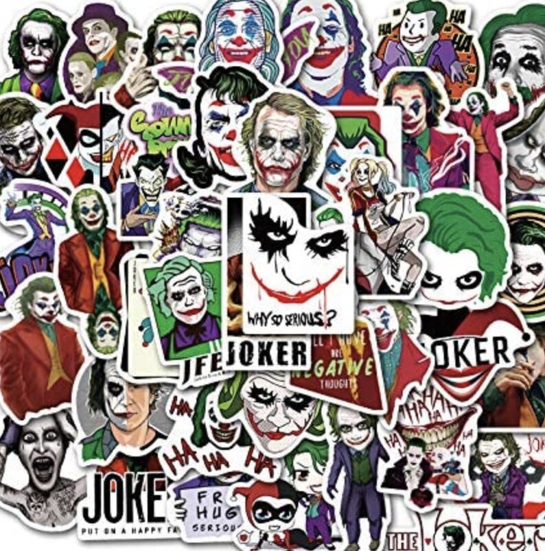 The Joker Sticker pack Random Stickers FREE STICKERS Etsy