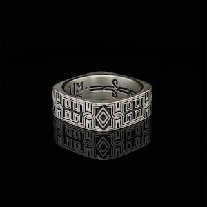 Men's Celtic Ring, Handmade 925k Silver Ring, Celtic Wedding Rings, Cool Mens Gift, Unique Design Ring, Statement Band Ring