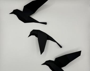 3D-Printed Bird Wall Art – Low Polygon Modern Decor