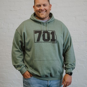 North Dakota 701 Hoodie