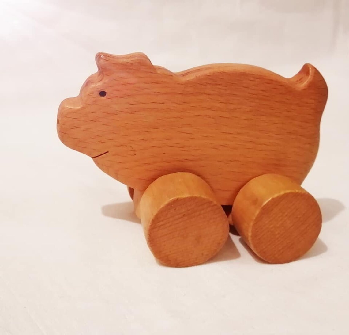 Wooden toys gift set Montessori Animal Toy Wooden Dino car Etsy