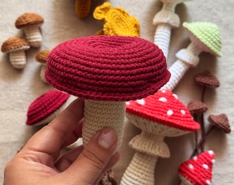 Mushroom Crochet Pattern Bundle, 7-in-1 Forest Fungi Amigurumi PDF