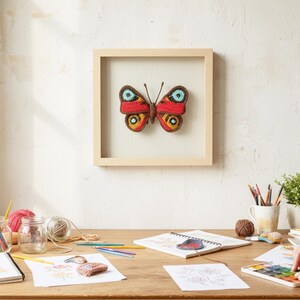 Peacock Butterfly Crochet Pattern – Realistic Insect Amigurumi Tutorial image 12