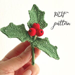 Crochet Holly pattern - PDF tutorial