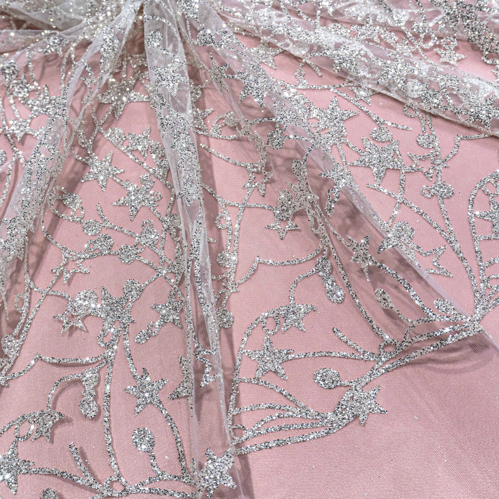 Haute couture dressmaking soft lace fabric Fabric by the metre Etsy