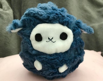 blue sheep minecraft plush
