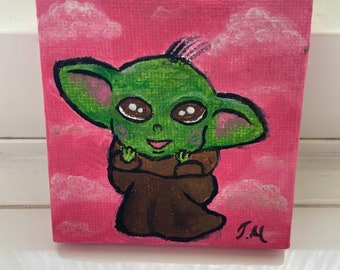 Mini Yoda Etsy