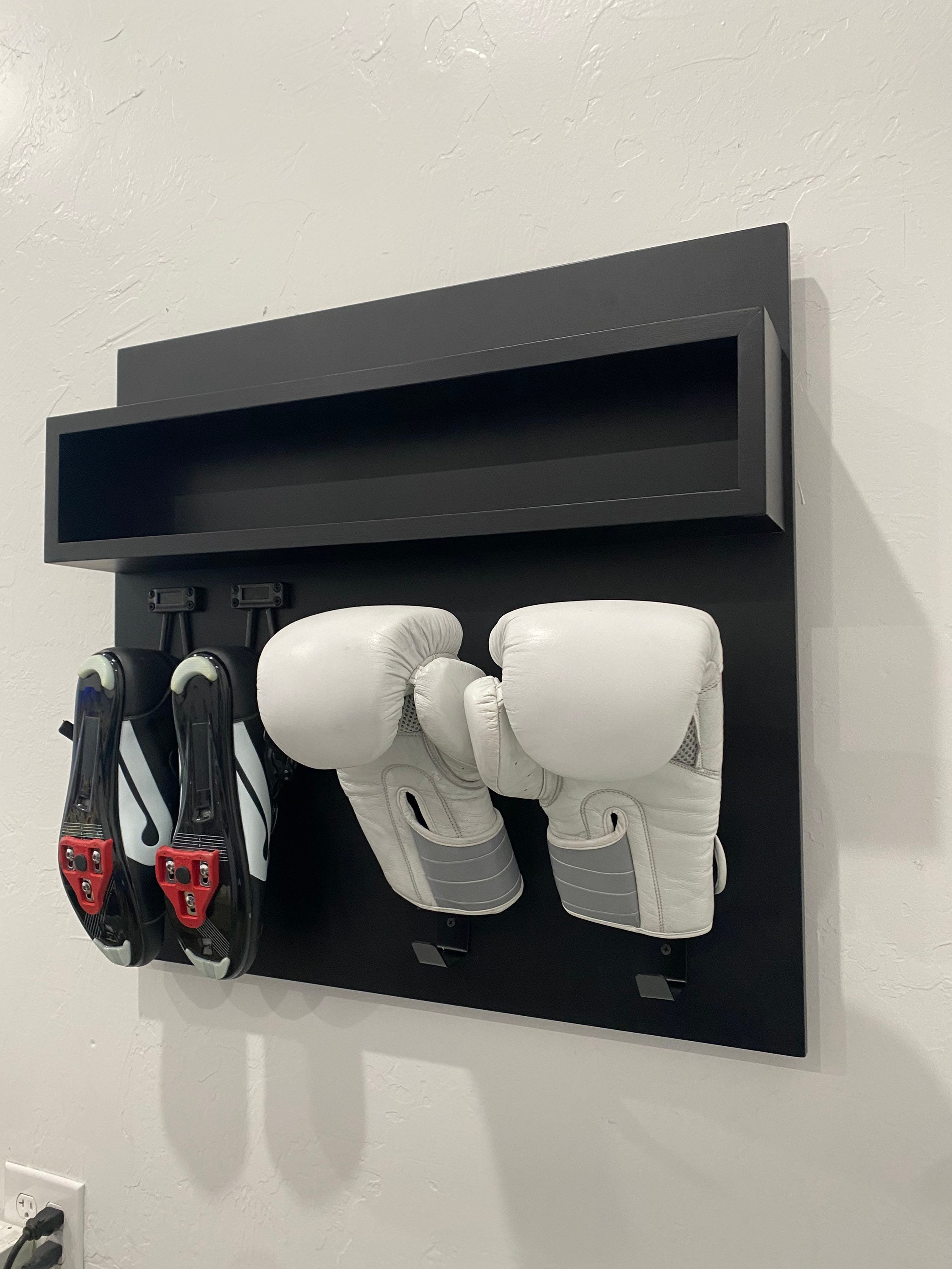Home Gym Shelf: Boxing Glove Shoe Organizer