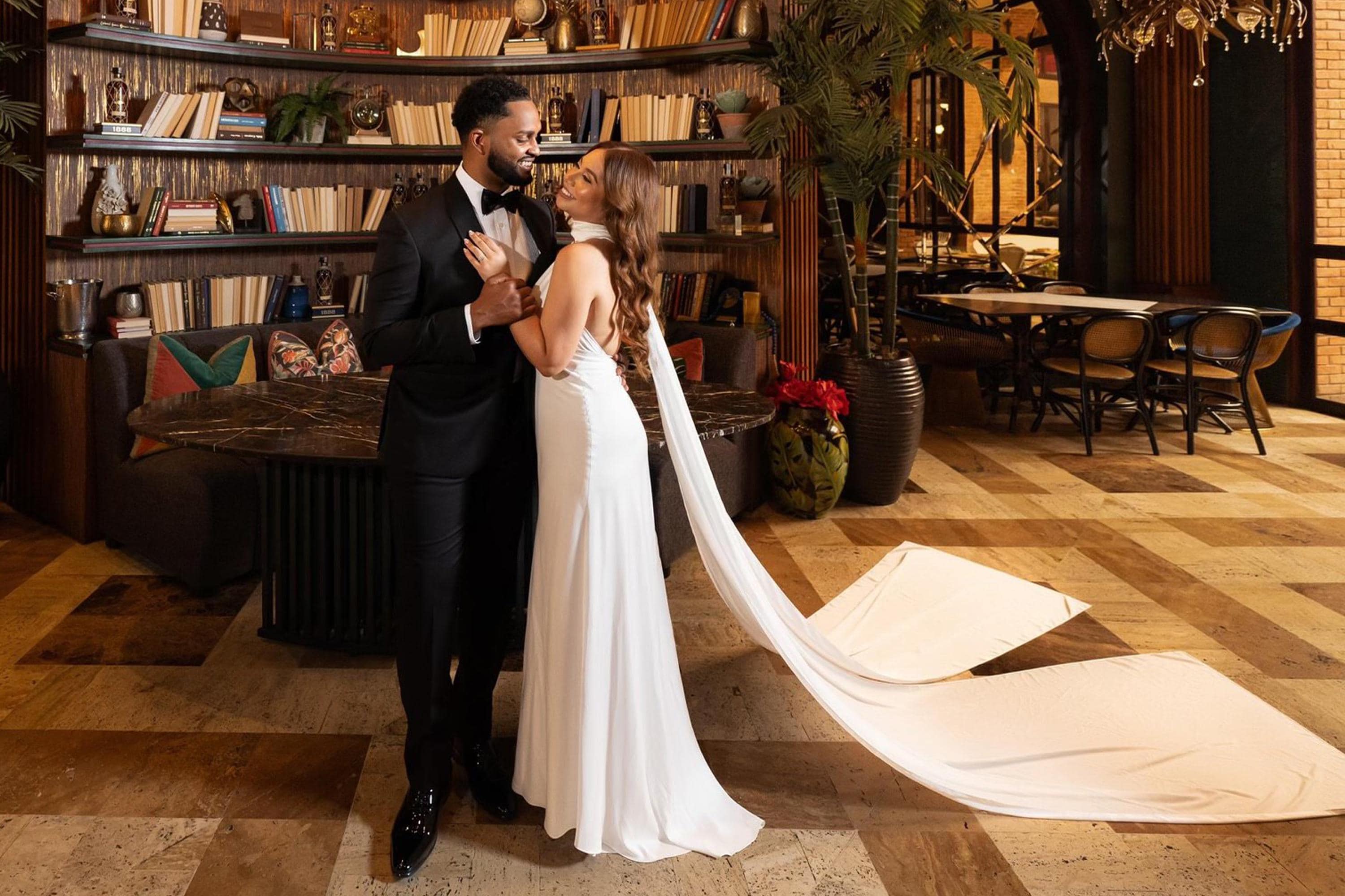 etsy backless wedding dress Backless Halter Wedding Gown With Flowing Cape/v Backless Wedding Dress/hollywood  Style Bridal Dress /reception Backless Ivory Dress/