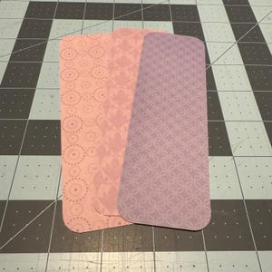 Pack of 3 Handmade Laminated Bookmarks Set 006