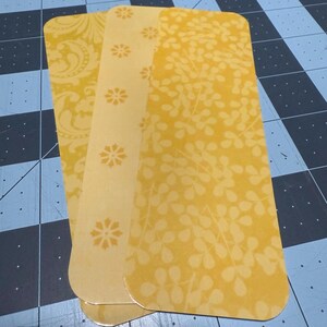 Pack of 3 Handmade Laminated Bookmarks Set 004