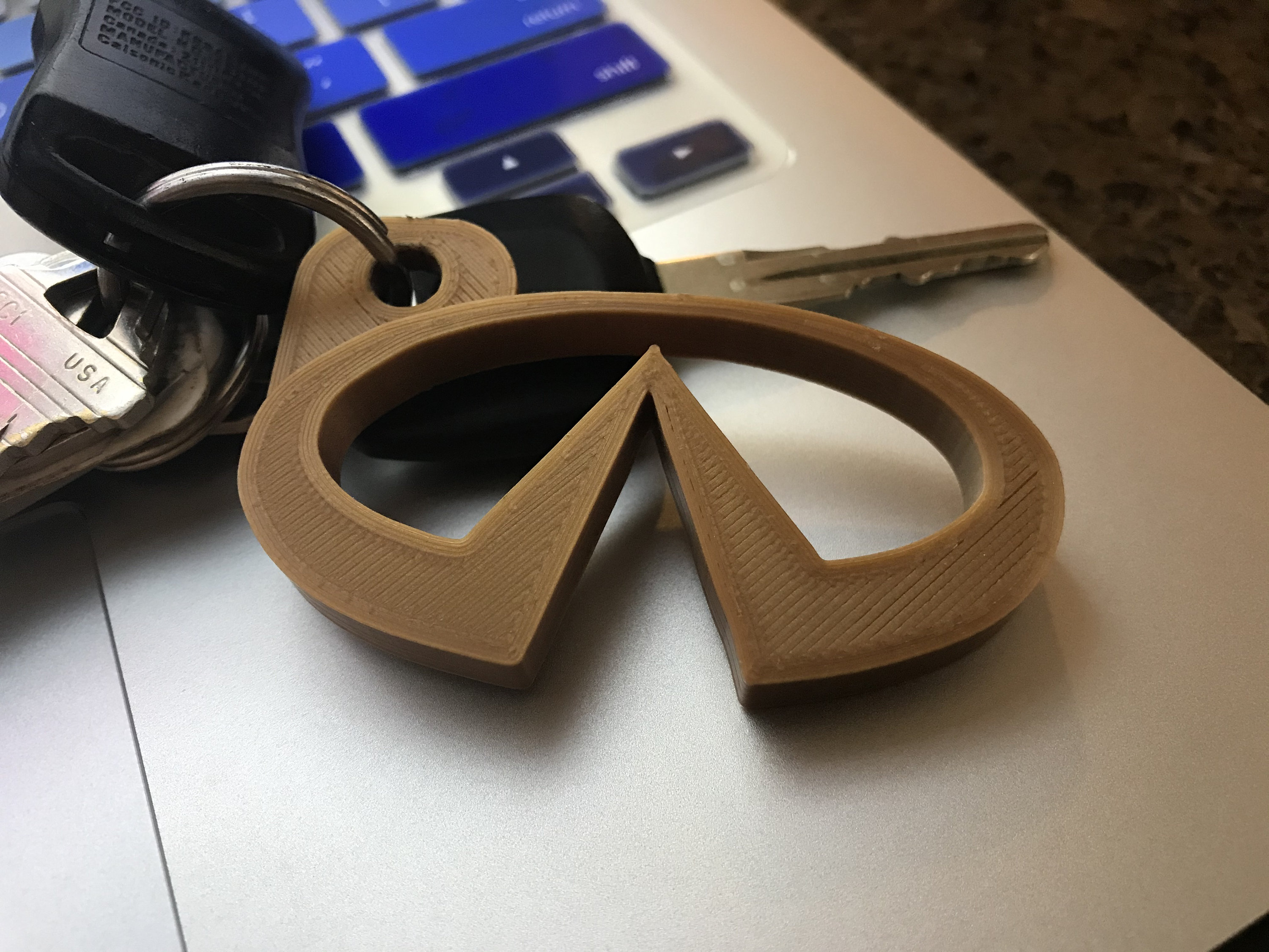 Infiniti Logo Keychain 3D Printed Etsy