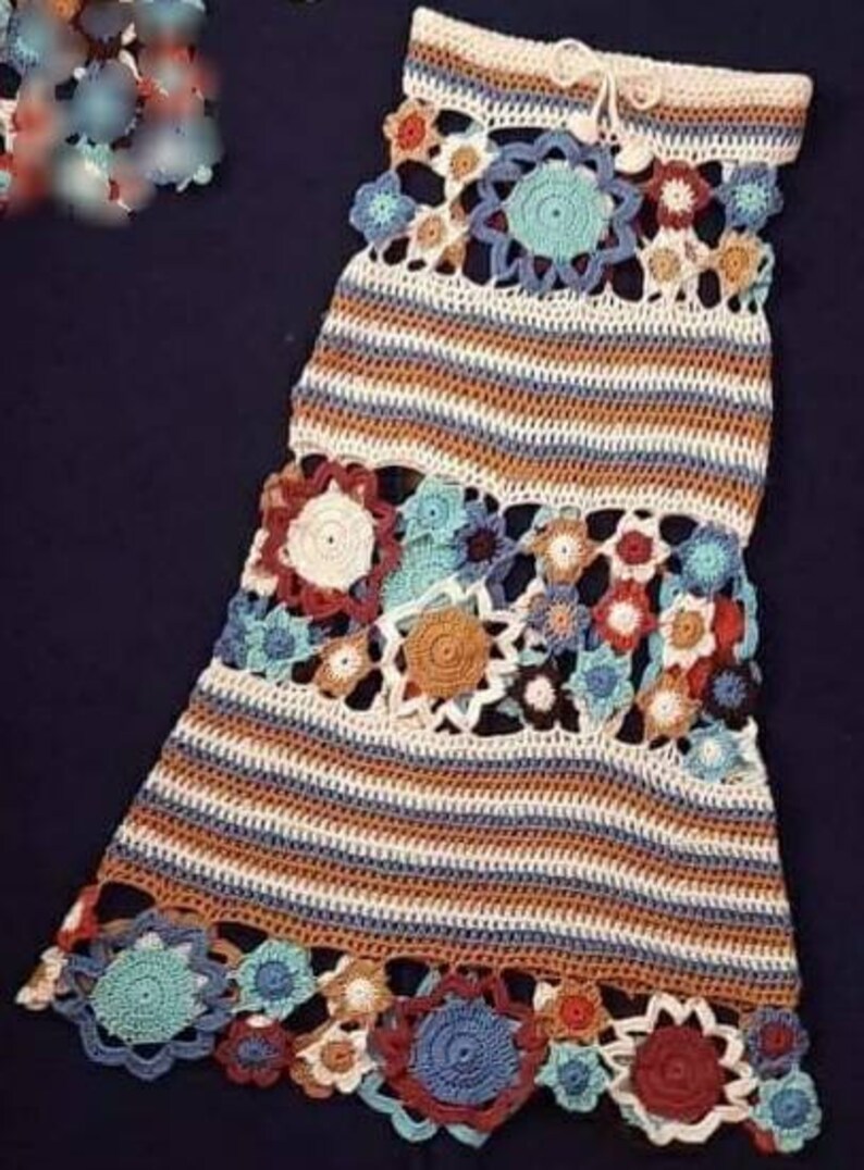 Floral Outfit Crochet Bell Sleeve Handmade Crochet Swimwear Etsy UK