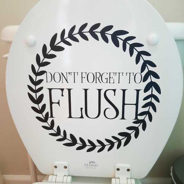 Don't Flush Toilet Paper Etsy