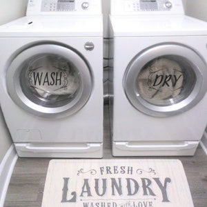 Laundry Room Decals: Washer & Dryer Vinyl Lettering