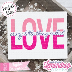 Verrückte kleine Sache namens Liebe | SVG | SVG-Dateien | svg-Datei für Cricut | Svg-Designs | Valentinstag | Valentinstag Dekor | Valentine