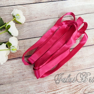 Hot Pink Schnürband für Korsett Schnürung Zurück Brautkleid Satinband Band nur Reißverschluss Ersatz Braut Briesmaids Kleid Made in USA