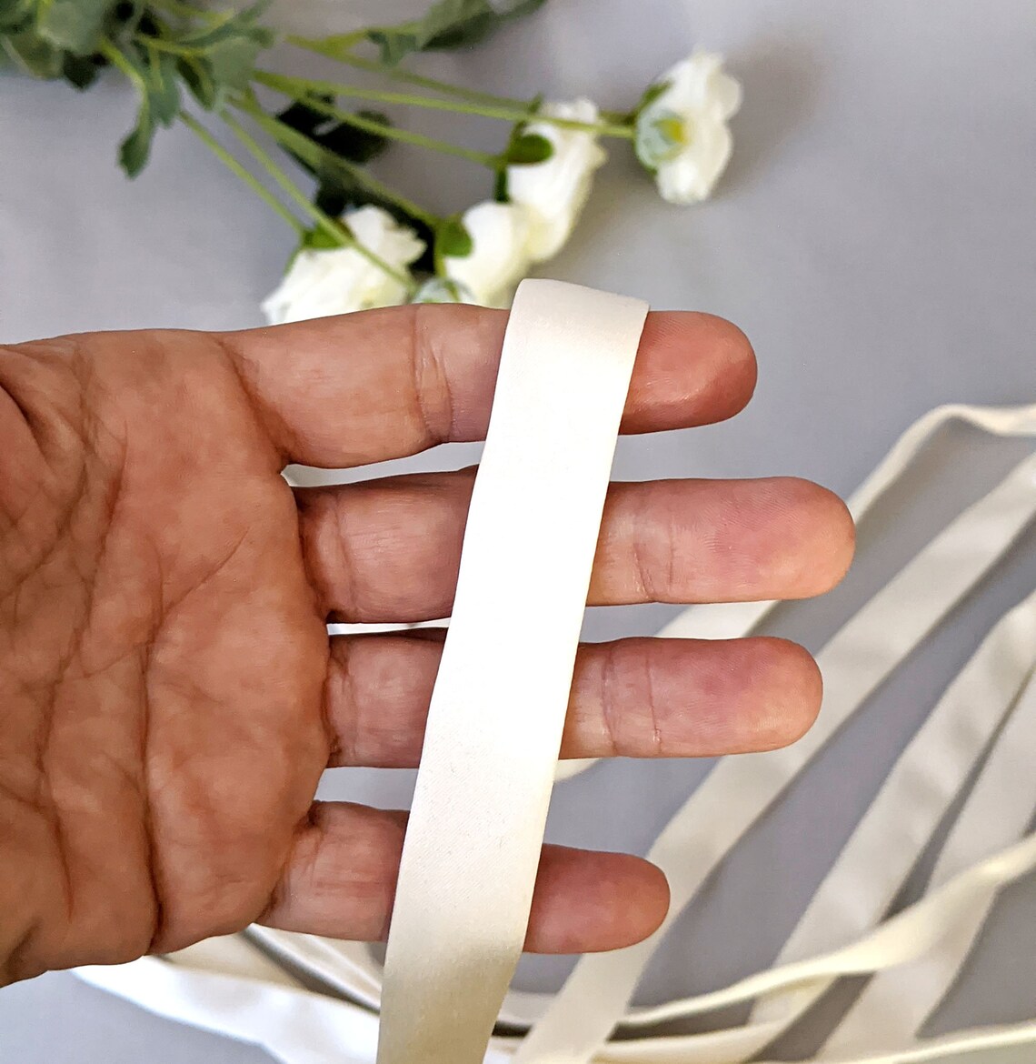 Lace Strp Ribbon Ivory Lace-up Satin Ribbon for Corset Lacing Back Bridal Gown Satin ...