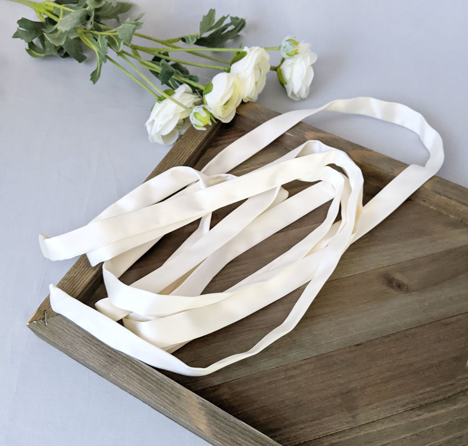 Ivory Lace-up Satin Ribbon for Corset Lacing Back Bridal Gown Satin ...